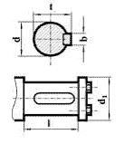 Размеры концов входных валов